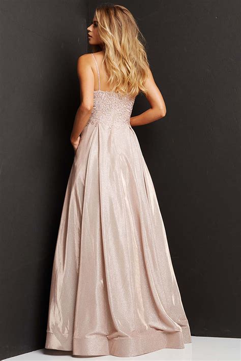Jovani JVN06731 Nude Prom Dress MadameBridal