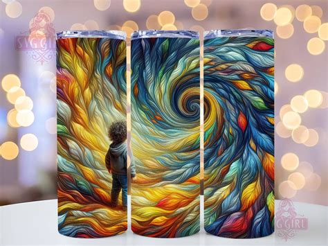 Autism Kid 20oz Tumbler Wrap Sublimation Design Straight Tapered