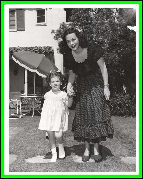 Hedy Lamarr And Her Daughter Denise Loder Original Vintage Candid