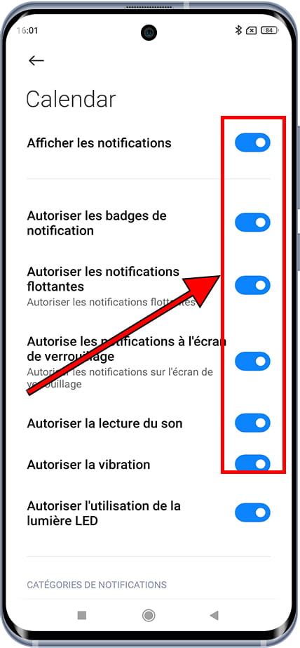 Activer ou désactiver les notifications sur Xiaomi Redmi Note 13