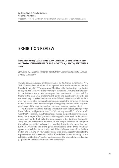 Pdf Exhibition Review