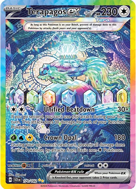 Pokémon Card Database Stellar Crown 170 Terapagos Ex