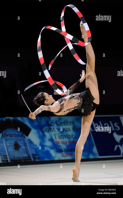 Rsg Rhythmic Gymnastics Gymnast Vaia Bazalidou Greece Stock Photo