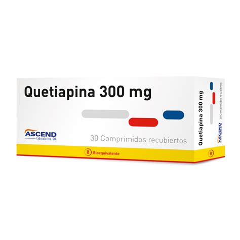 Quetiapina 300 Mg X 30 Comprimidos Recubiertos Ascend Farmacias Ahumada