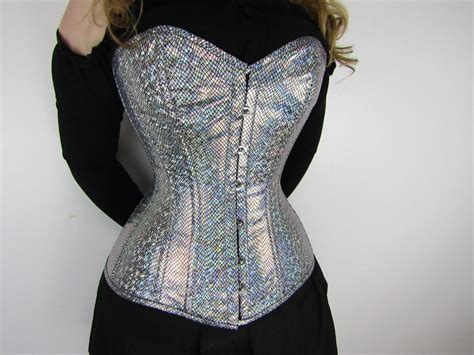 Custom Double Holo Overbust Corset Dotty After Midnight