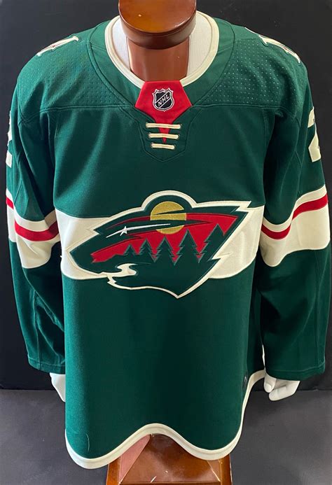 Nino Niederreiter Authentic Minnesota Wild Adidas NHL Green Jersey ...