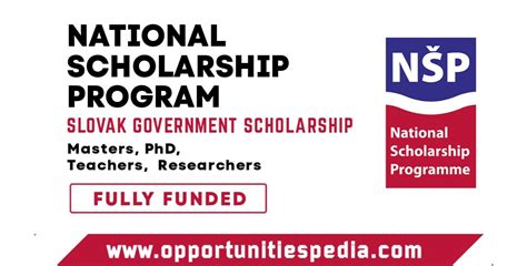 National Scholarship Program NSP 2024 2025 In Slovakia Fully Funded