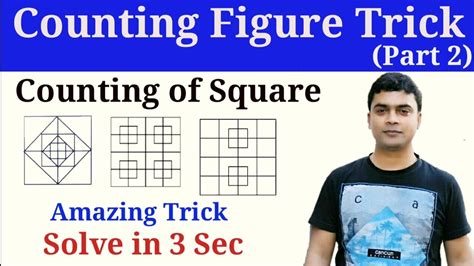 Counting Squares Tricks Counting Figures Reasoning YouTube