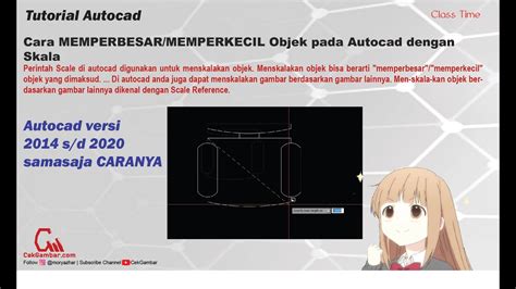 Cara MemperBESAR MemperKECIL Ukuran Pada Objek Di Autocad Tutorial