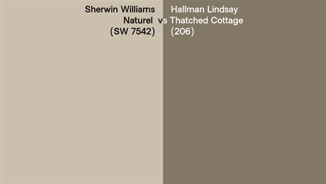 Sherwin Williams Naturel SW 7542 Vs Hallman Lindsay Thatched Cottage