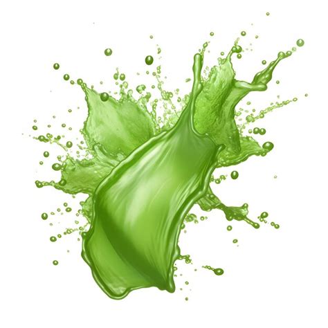 Premium Photo Photo Green Wine Splash Isolated On White