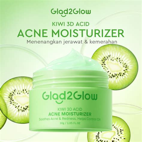 Jual Glad Glow Kiwi D Acid Acne Moisturizer Pelembab Wajah Jerawat Day