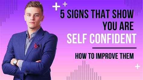 If You Have These 5 Signs You Re A Confident Person YouTube