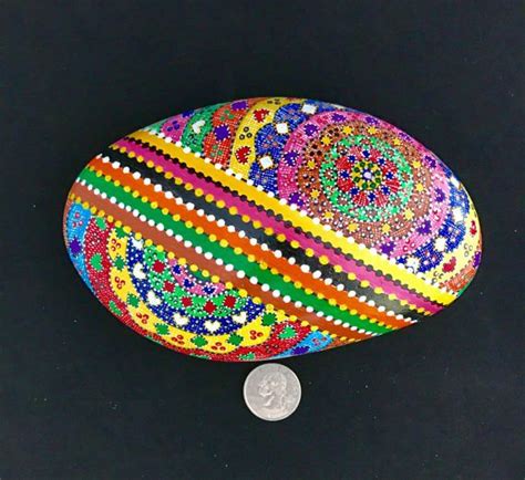 Hand Painted River Rock Etsy Painted River Rocks Rock Painting