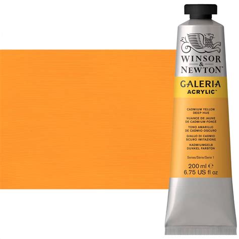 Winsor Newton Galeria Flow Acrylic Cadmium Yellow Deep Hue Ml