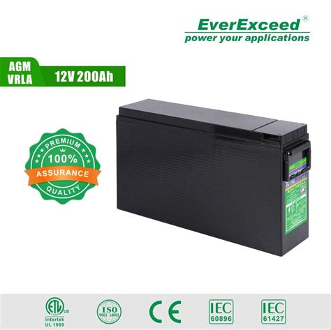 12V 200ah Front Terminal Gel Battery Long Life For UPS Telecom Solar