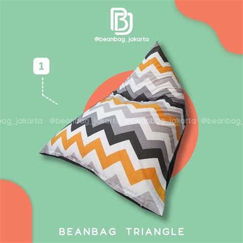 Jual Bean Bag Triangle Size Large Termasuk Isi Siap Pakai Shopee