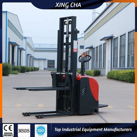 3m Lifting Height Electric Pallet Forklift Stacker With 1 5 Ton