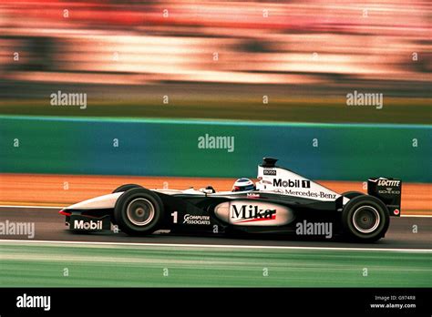 Mika Hakkinen On A Quick Lap Hi Res Stock Photography And Images Alamy