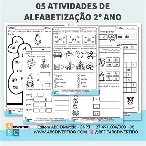 Atividades De Alfabetiza O Ano Para Imprimir Pdf Rectory