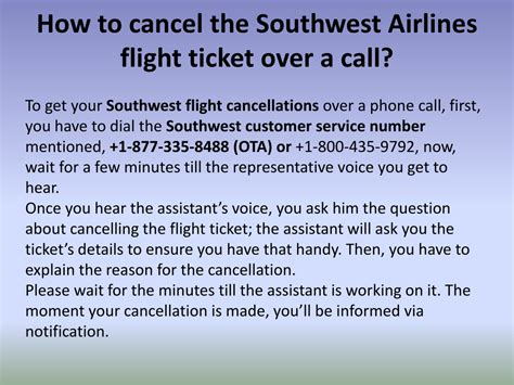 PPT Southwest Flight Cancellations Policy PowerPoint Presentation