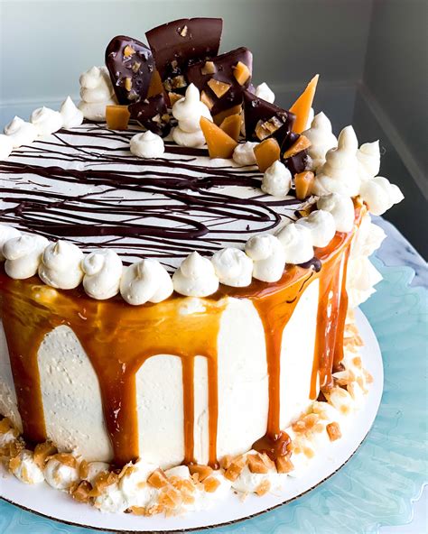 Homemade Caramel Toffee Chocolate Cake Rfood