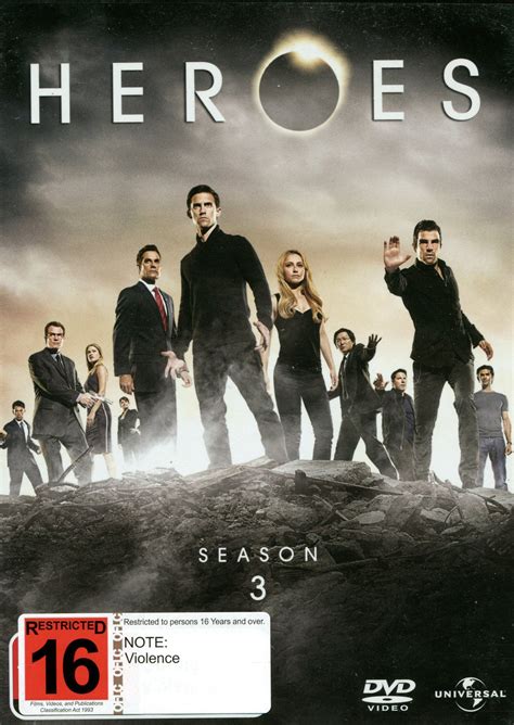 Heroes Season 3 Dvd Buy Now At Mighty Ape Nz