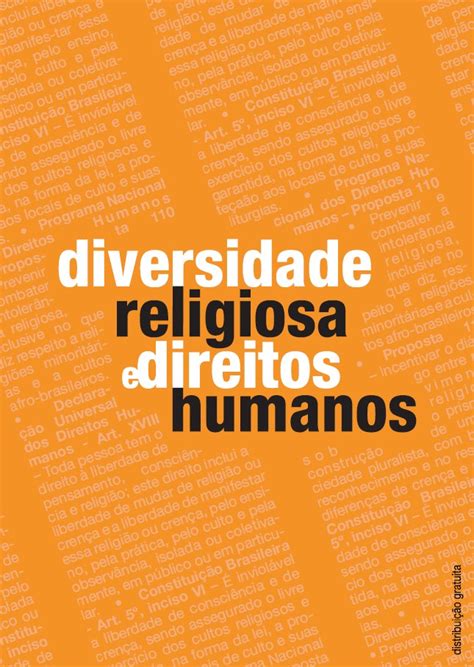 Cartilha Diversidade Religiosa E Direitos Humanos Educa O Em