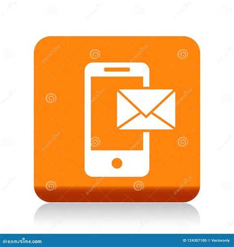 Mail On Mobile Icon Stock Illustration Illustration Of Mailing 124307100