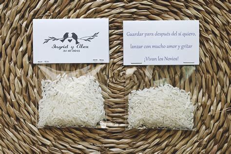 Arroz Para Novios Felices Personalizado Mi Boda Cosas De Boda Arroz