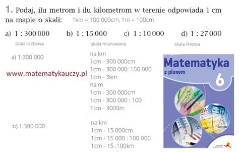 Matematyka Uczy Zad Str Matematyka Z Plusem Skala I Plan