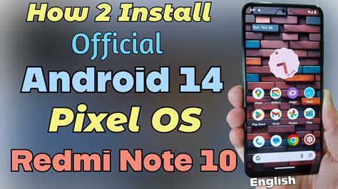 Install Official Android Pixel Os On Redmi Note English Youtube