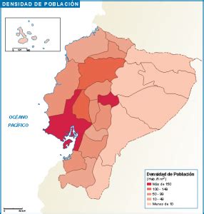 Ecuador Mapa Poblacion Vector Maps