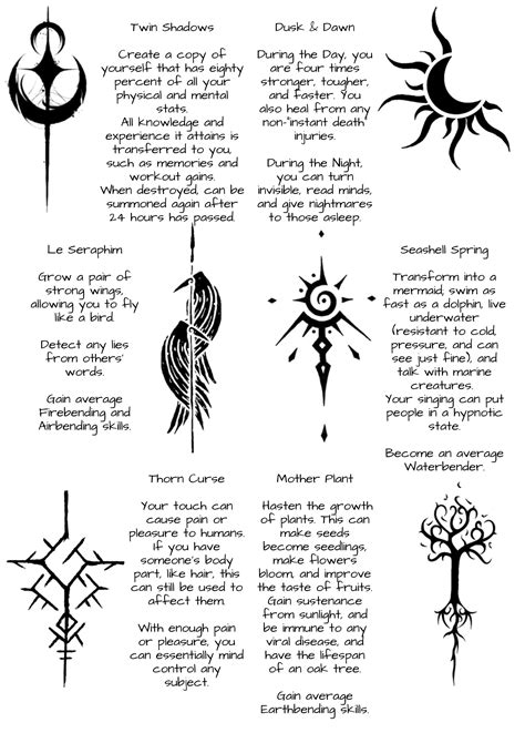 Pick 3 Magical Tattoos Rmakeyourchoice