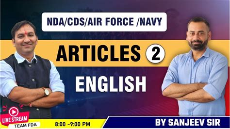 Complete Article Part 2 English For Navy Air Force NDA CDS 1