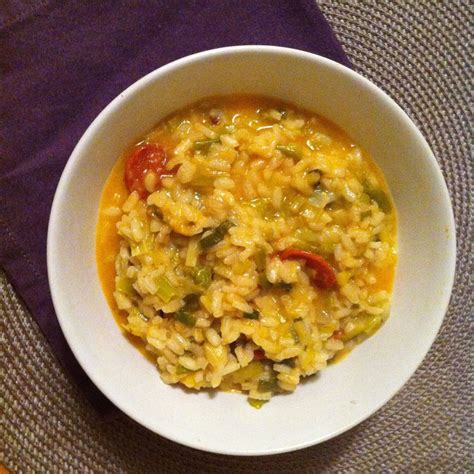 Risotto Aux Poireaux Chorizo Et Fromage De Brebis Recettes Vertes 12090