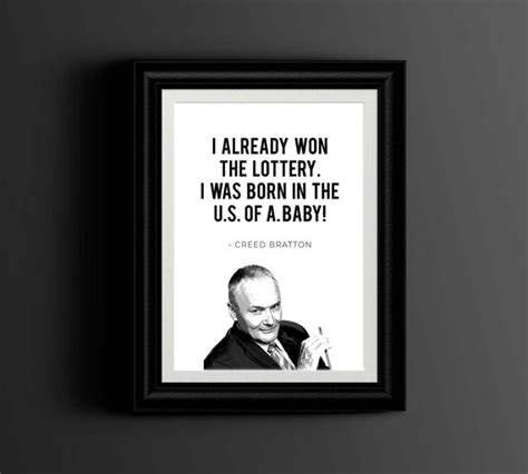 Creed Bratton Quote the Office Poster the Office TV Show - Etsy