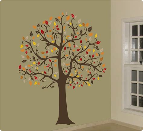 Large 6ft Tree Wall Decal Deco Art Sticker Mural Fall Color Other