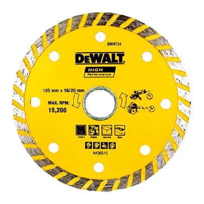 Lưỡi Cắt Kim Cương 105 X 20 X 7mm Mpp Turbo Dewalt DW4724 B1 Mecsu vn