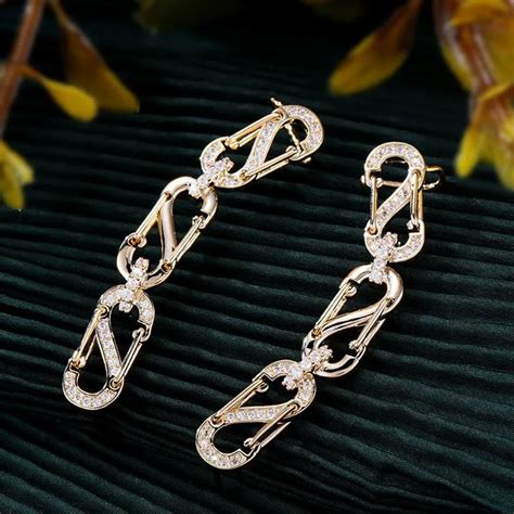 Godki Luxury Dangle Earrings Infinity Chandelier For Women Perfect