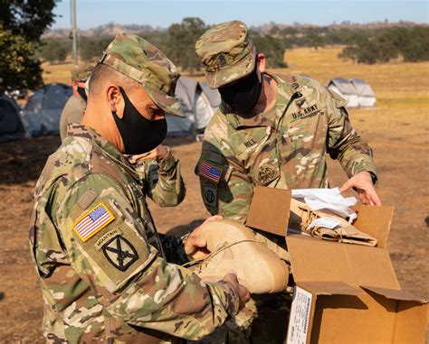 Us Army North Fifth Army Troops Fighting Wildfires In California