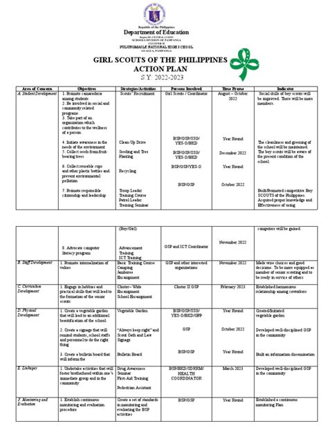 Gsp Action Plan Pdf Sex Education Adolescence