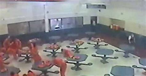 Shocking Moment 30 Inmates Beat Prison Officers During Maximum Security