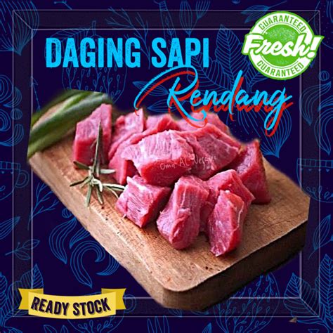 Jual DAGING SAPI PAHA POTONG RENDANG LOKAL FRESH Per 250 500 Gr TIDAK