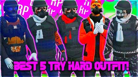 Easy Best 5 Tryhard Outfit Gta 5 Online Using Clothing Glitches