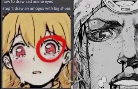 The Among Us Anime Eye Was M Jojo Reference R