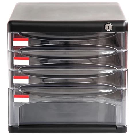 Effective File Cabinet Desktop Data Storage Cabinet Plastic Drawer