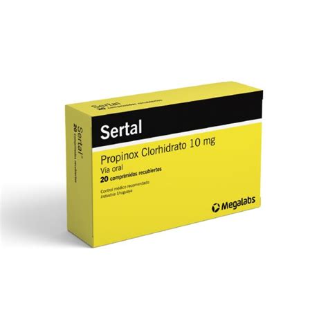 SERTAL 10 Mg X 20 Comprimidos Megalabs