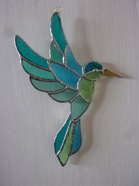 Stained Glass Bird Suncatcher By Hiromisglass On Etsy