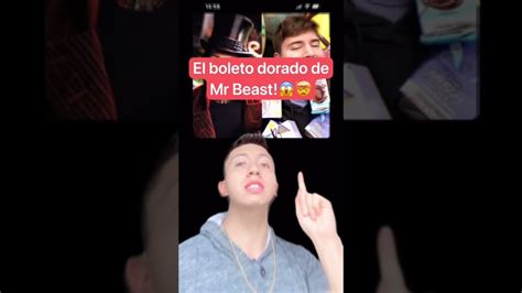 EL BOLETO DORADO DE MR BEAST Lo Encontraron Short Mrbeast